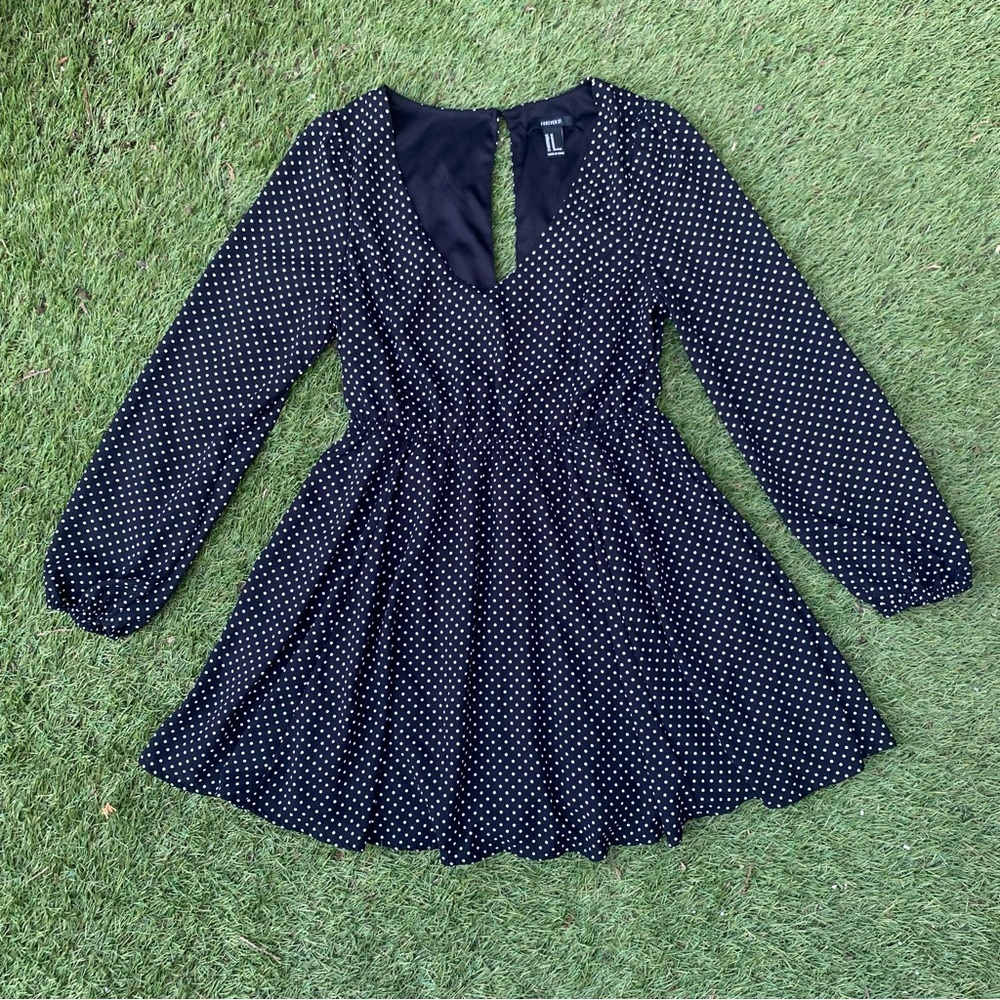 FOREVER 21 | POLKA DOT DRESS  | M #FML11
